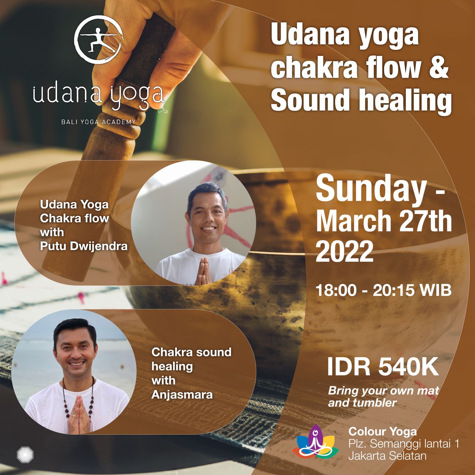 Udana Yoga Chakra Flow & Sound Healing – Colour Yoga